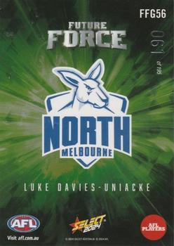 2024 Select AFL Footy Stars - Future Force Green #FFG56 Luke Davies-Uniacke Back